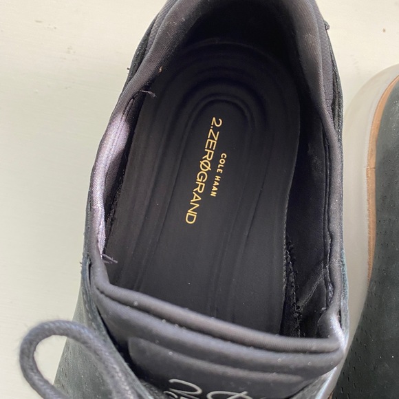 Cole Haan Zerogrand Black Suede Wingtip Oxfords - Picture 14 of 14